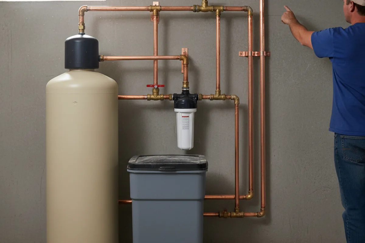 Whole-house water treatment system installed in Busy